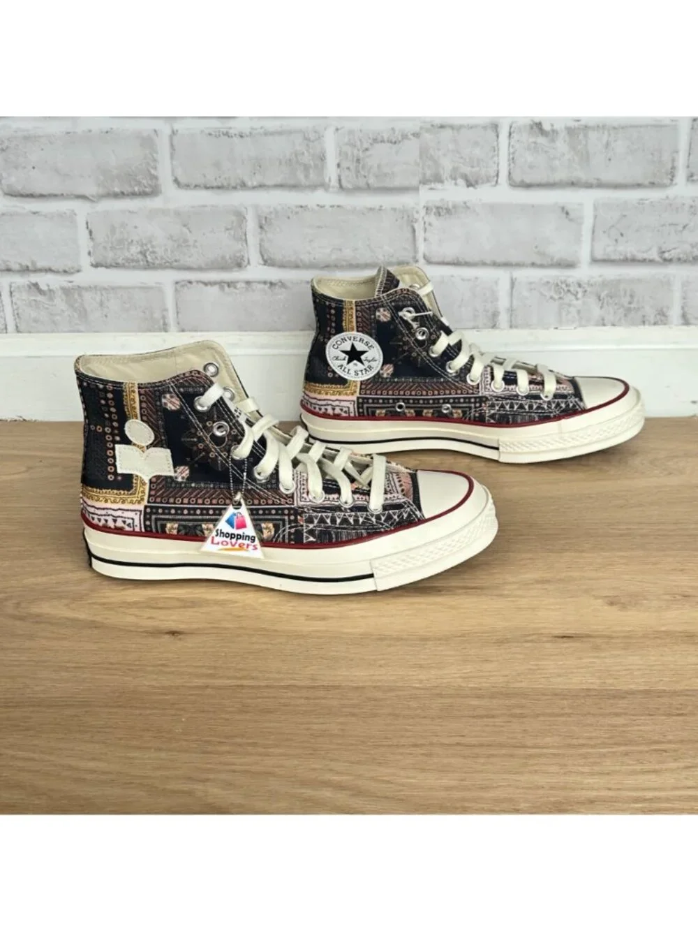⭐Converse x Isabel Marant Chuck 70 Hi Sz 8.5 Men Shoes Black Vanilla Ice A14800C - Picture 9 of 14